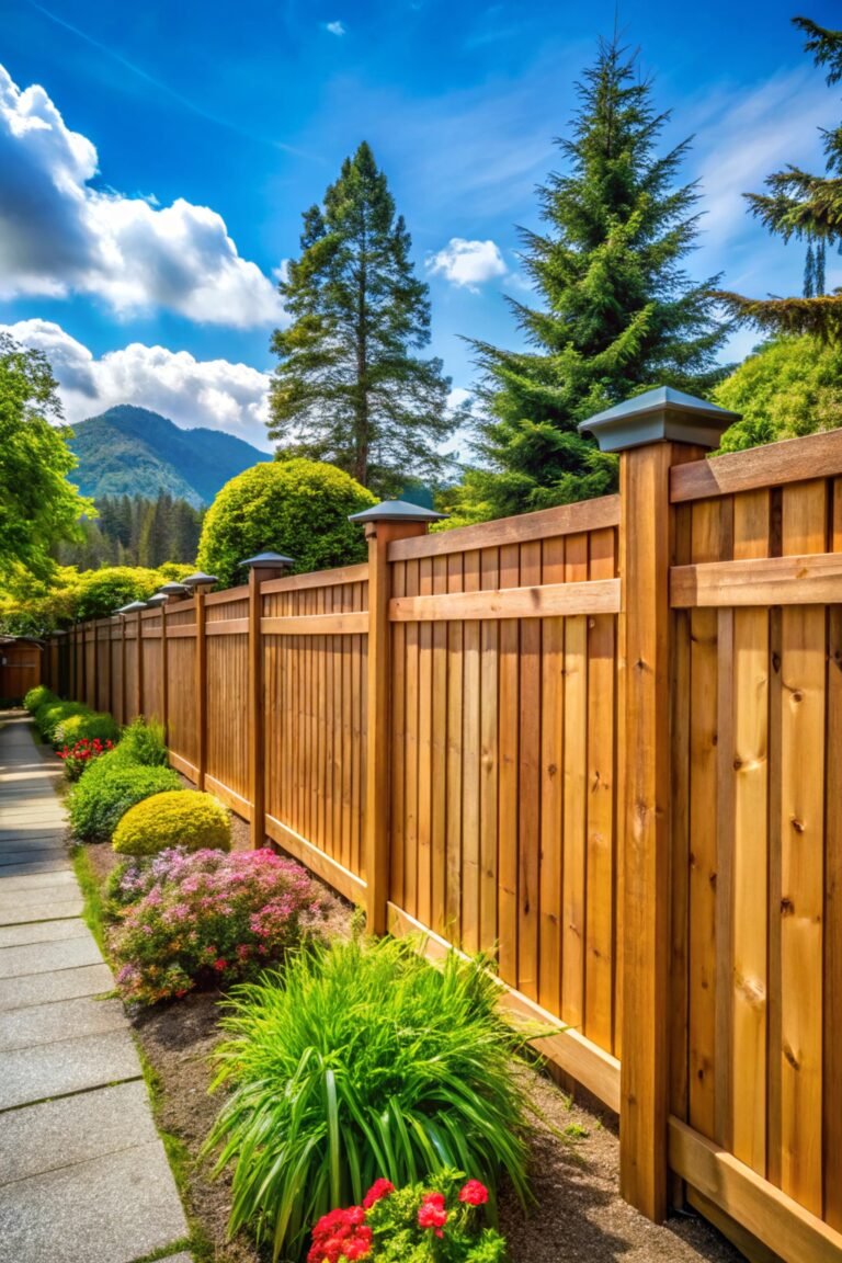 fence-built-from-wood-outdoor-landscape-security-privacy-concept-vancouver-canada